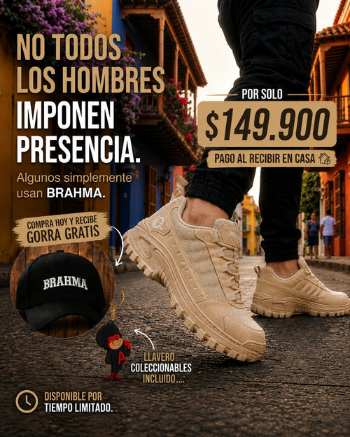 🔥 PROMO - Zapatos Brahma + Gorra Gratis Últimas Unidades Con 70% OFF Solo Hoy 🎁